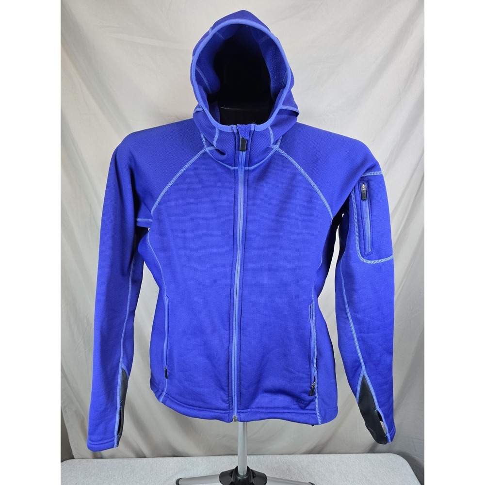 REI Womens Medium Blue Polartec Wind Pro Jacket With Hood